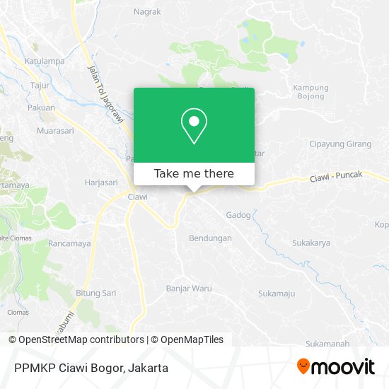 PPMKP  Ciawi Bogor map