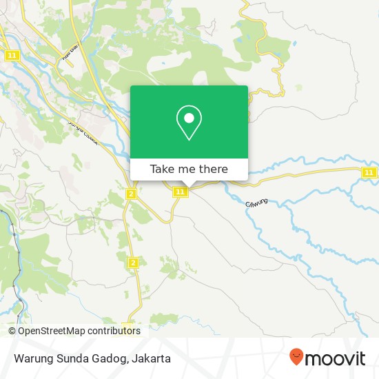 Warung Sunda Gadog map