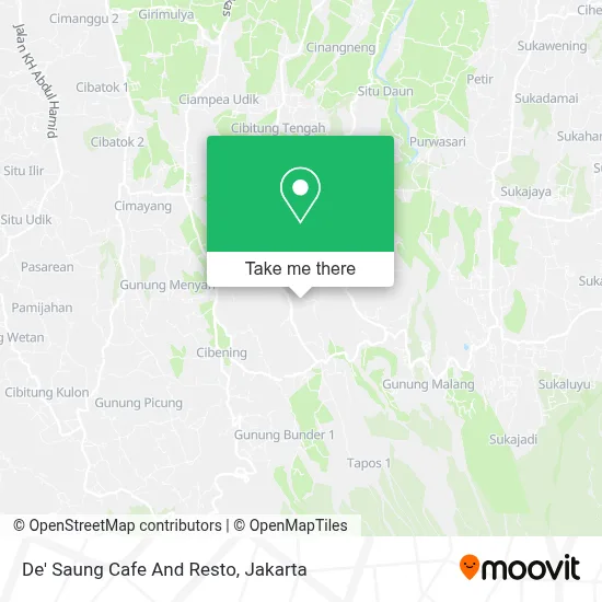 De' Saung Cafe And Resto map