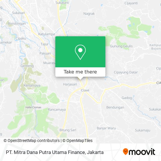 PT. Mitra Dana Putra Utama Finance map