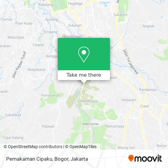 Pemakaman Cipaku, Bogor map