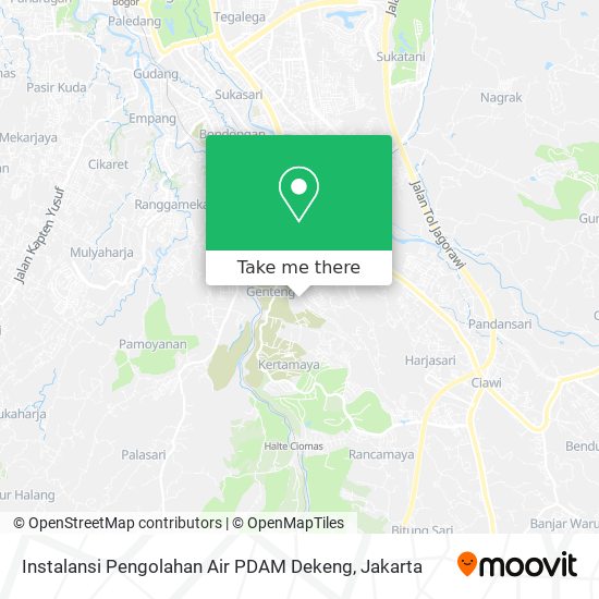 Instalansi Pengolahan Air PDAM Dekeng map