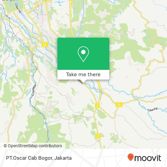 PT.Oscar Cab Bogor map