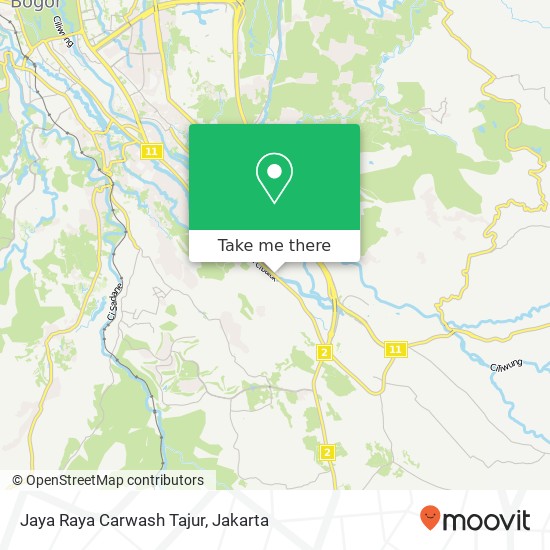 Jaya Raya Carwash Tajur map