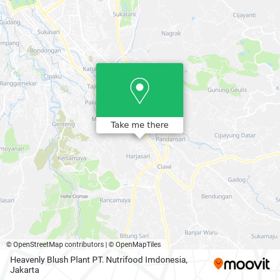 Heavenly Blush Plant PT. Nutrifood Imdonesia map
