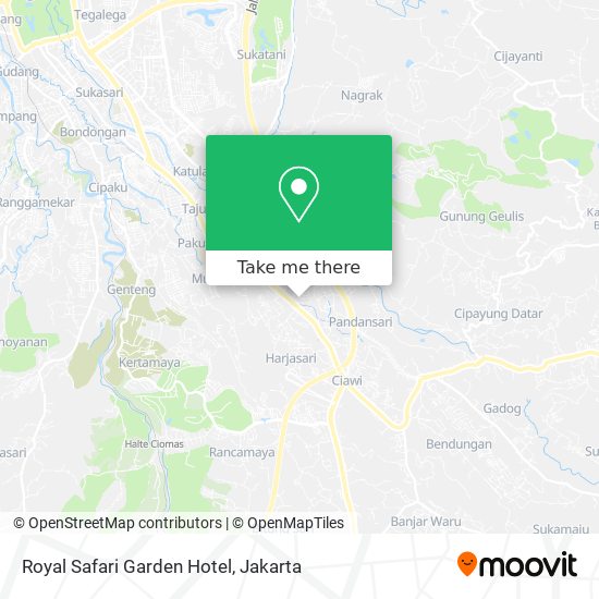 Royal Safari Garden Hotel map