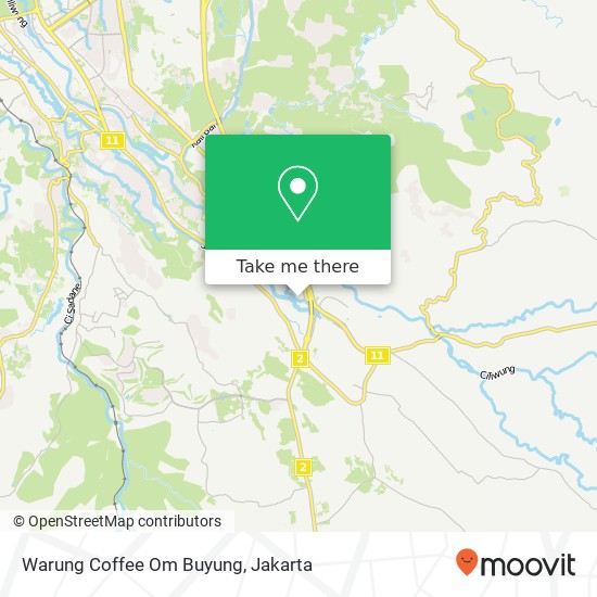 Warung Coffee Om Buyung map