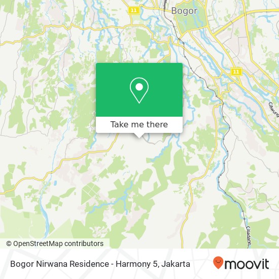 Bogor Nirwana Residence - Harmony 5 map