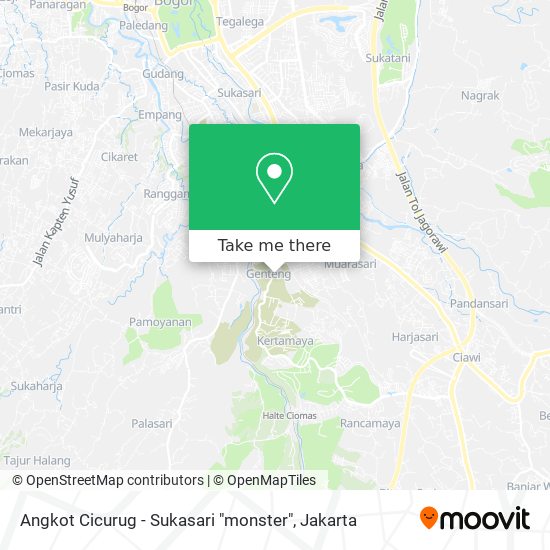 Angkot Cicurug - Sukasari "monster" map