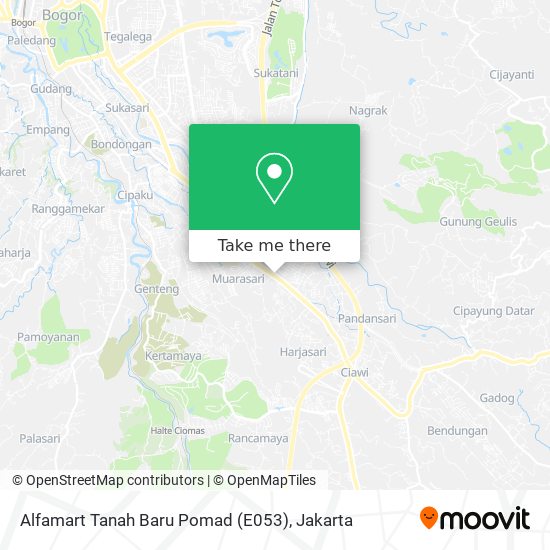 Alfamart Tanah Baru Pomad (E053) map