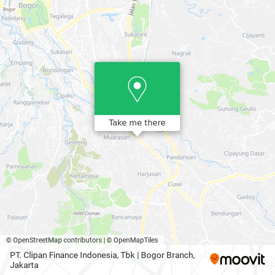 PT. Clipan Finance Indonesia, Tbk | Bogor Branch map