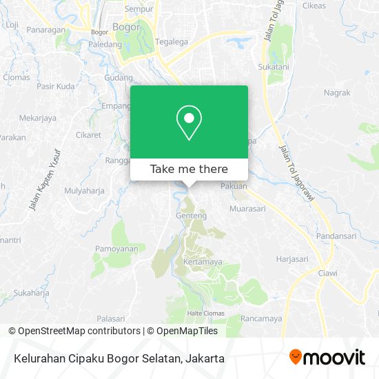 Kelurahan Cipaku Bogor Selatan map