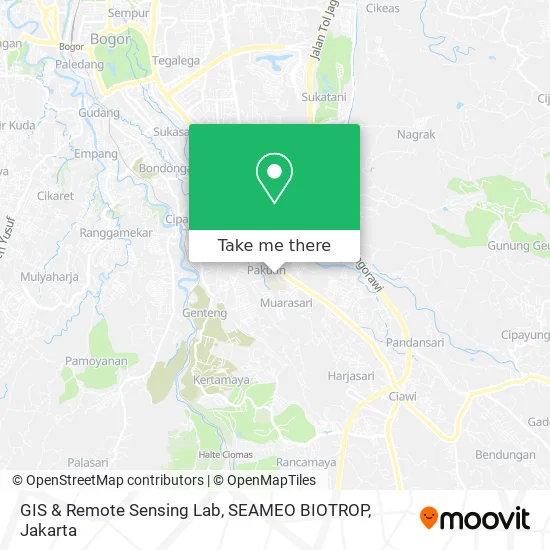 GIS & Remote Sensing Lab, SEAMEO BIOTROP map