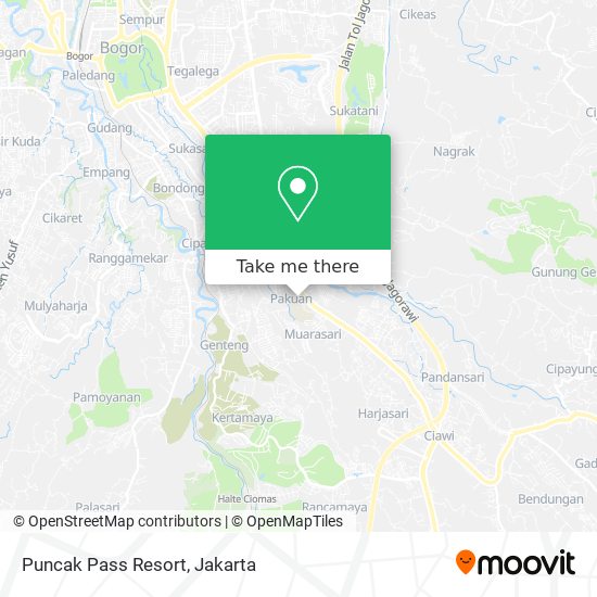 Puncak Pass Resort map