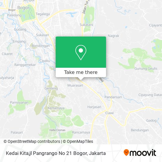 Kedai Kita,jl Pangrango No 21 Bogor map