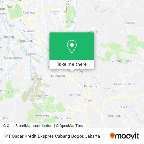 PT Oscar Kredit Ekspres Cabang Bogor map