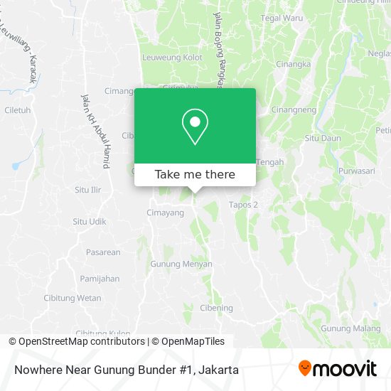 Nowhere Near Gunung Bunder #1 map