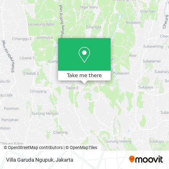 Villa Garuda Ngupuk map