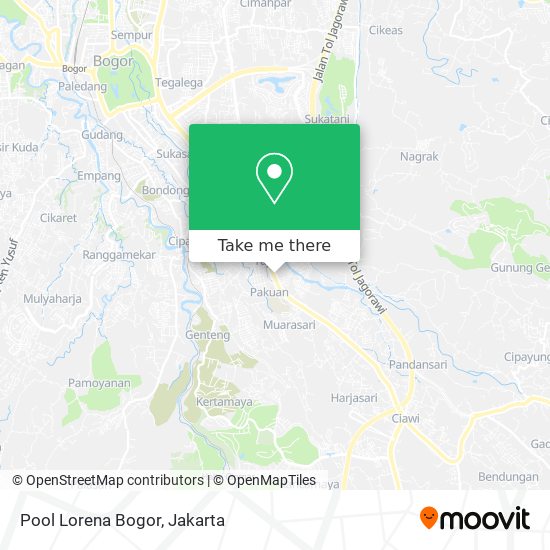 Pool Lorena Bogor map