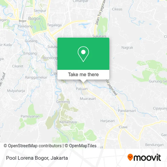 Pool Lorena Bogor map