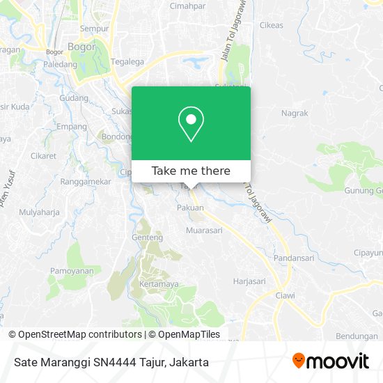 Sate Maranggi SN4444 Tajur map