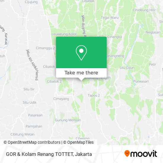 GOR & Kolam Renang TOTTET map