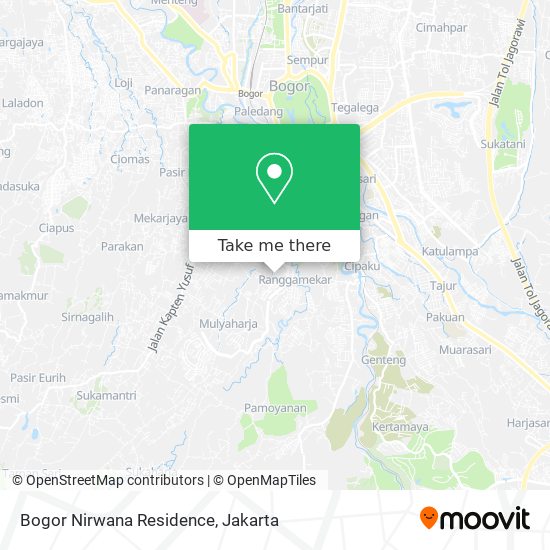 Bogor Nirwana Residence map