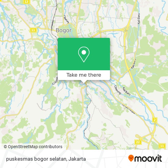 puskesmas bogor selatan map