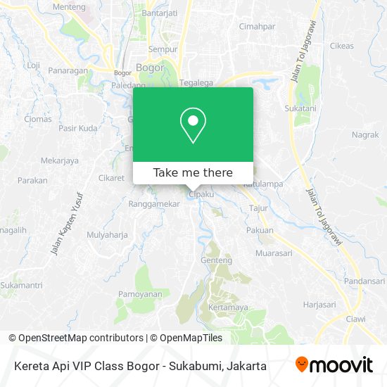 Kereta Api VIP Class Bogor - Sukabumi map