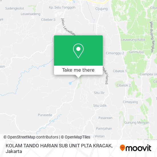 KOLAM TANDO HARIAN SUB UNIT PLTA  KRACAK map