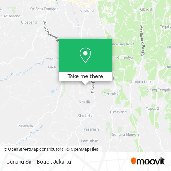 Gunung Sari, Bogor map