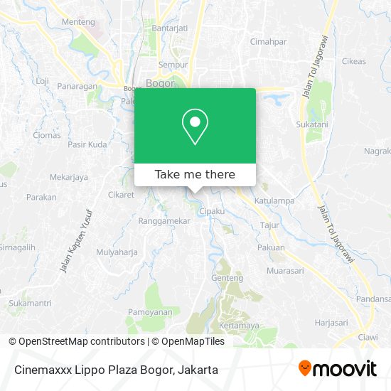 Cinemaxxx Lippo Plaza Bogor map