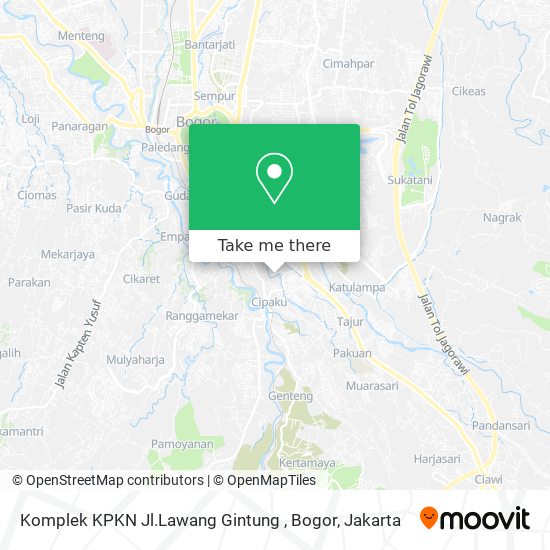 Komplek KPKN Jl.Lawang Gintung , Bogor map