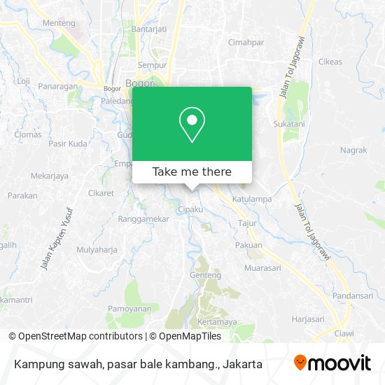 Kampung sawah, pasar bale kambang. map