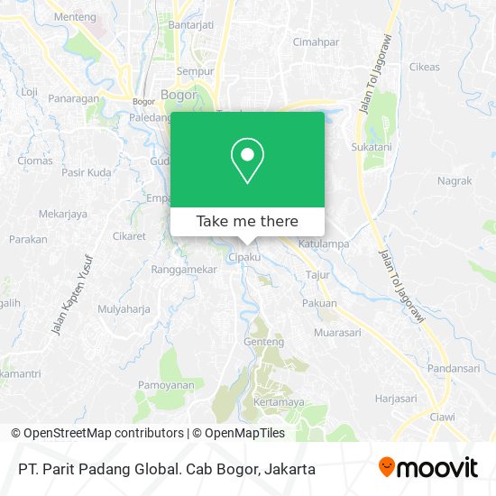 PT. Parit Padang Global. Cab Bogor map