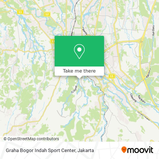 Graha Bogor Indah Sport Center map