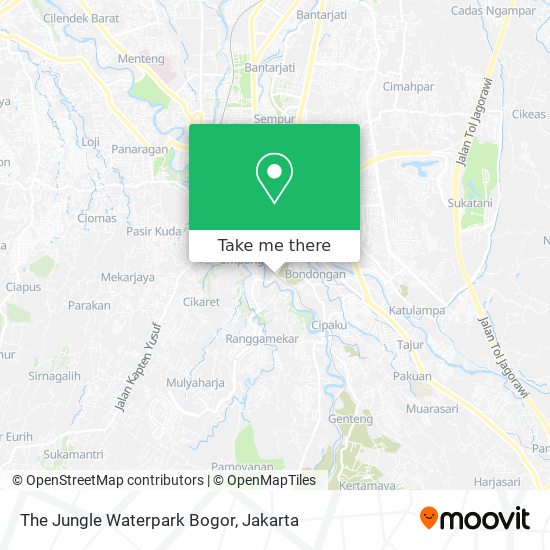 The Jungle Waterpark Bogor map