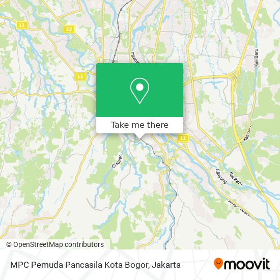 MPC Pemuda Pancasila Kota Bogor map