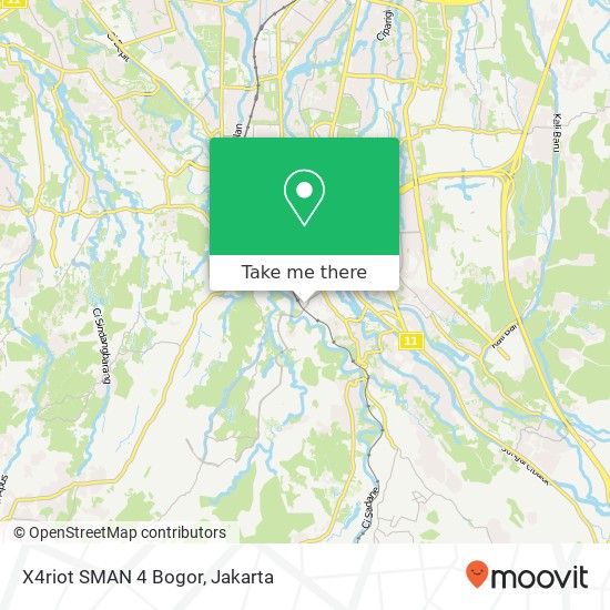 X4riot SMAN 4 Bogor map