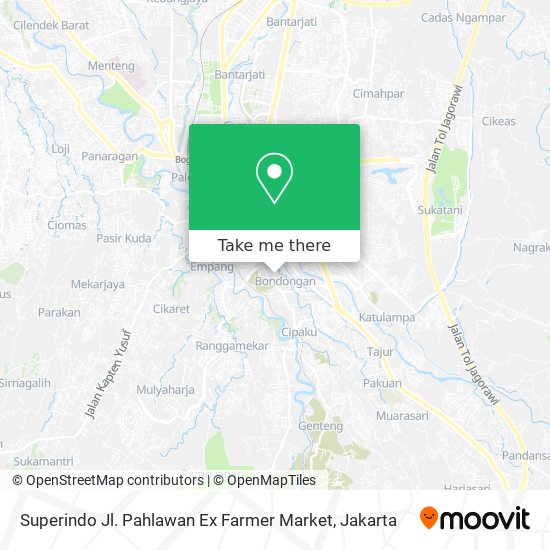 Superindo Jl. Pahlawan Ex Farmer Market map