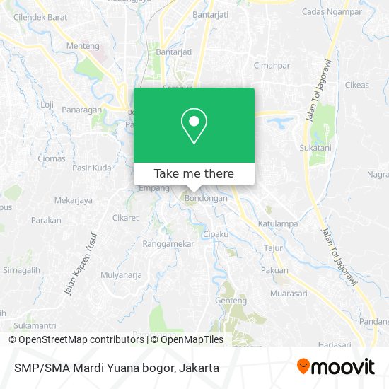 SMP/SMA Mardi Yuana bogor map