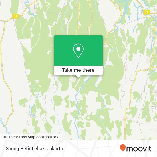 Saung Petir Lebak map