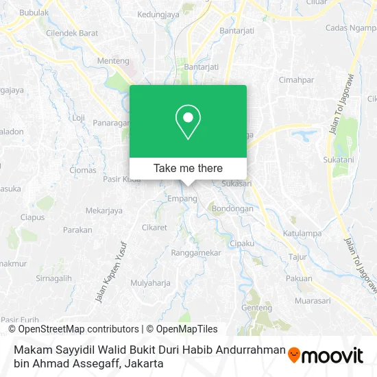 Makam Sayyidil Walid Bukit Duri Habib Andurrahman bin Ahmad Assegaff map