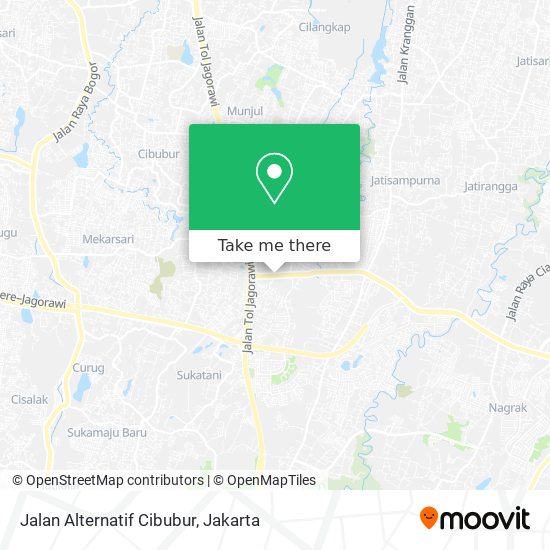 Jalan Alternatif Cibubur map