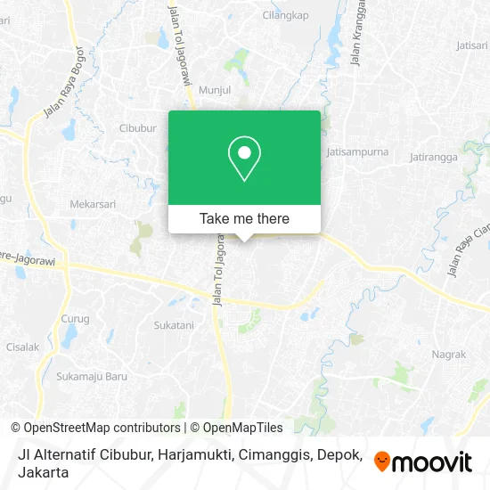 Jl Alternatif Cibubur, Harjamukti, Cimanggis, Depok map