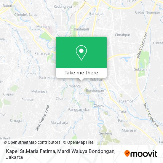 Kapel St.Maria Fatima, Mardi Waluya Bondongan map