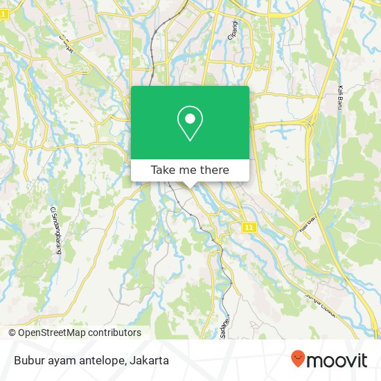 Bubur ayam antelope map