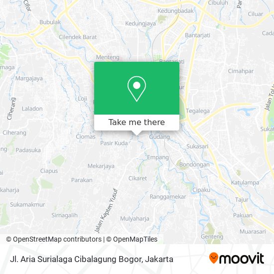 Jl. Aria Surialaga Cibalagung Bogor map