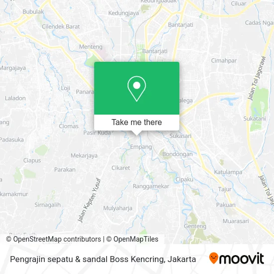 Pengrajin sepatu & sandal Boss Kencring map