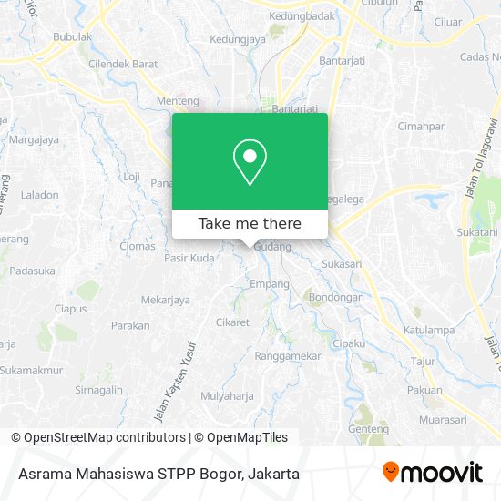 Asrama Mahasiswa STPP Bogor map
